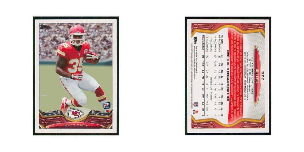 2013 Topps Knile Davis RC Chiefs #322
