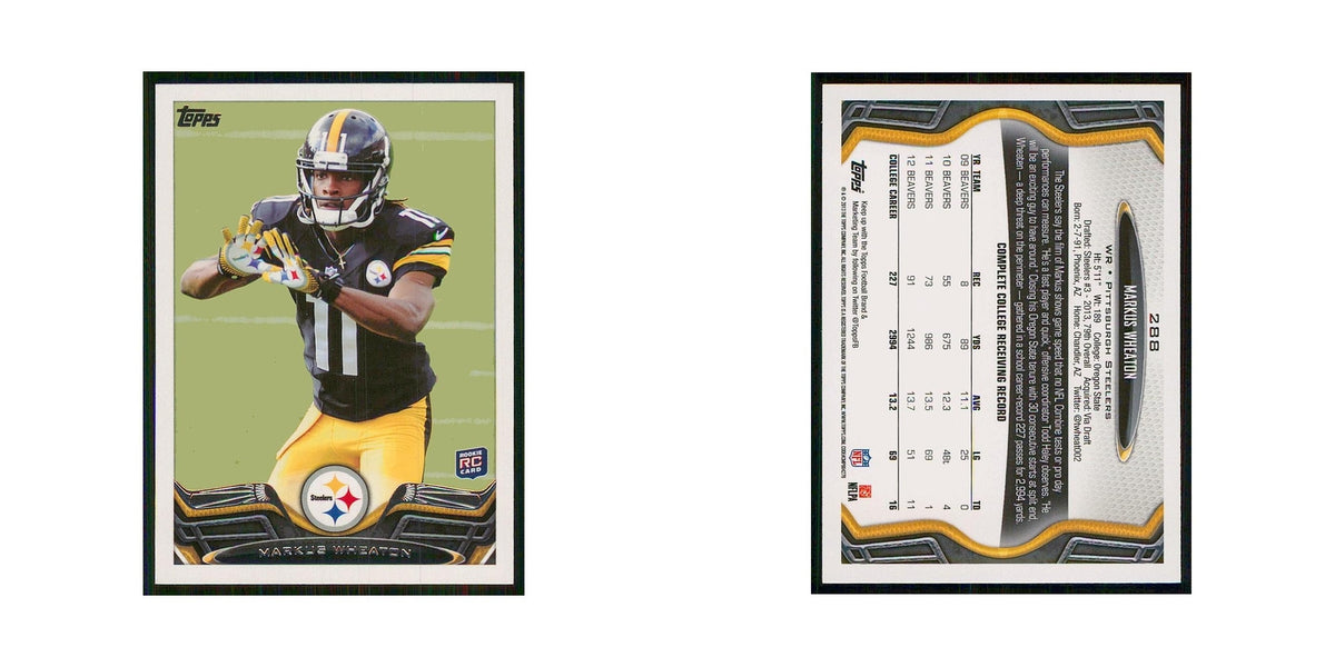 2013 Topps Markus Wheaton RC Steelers #288
