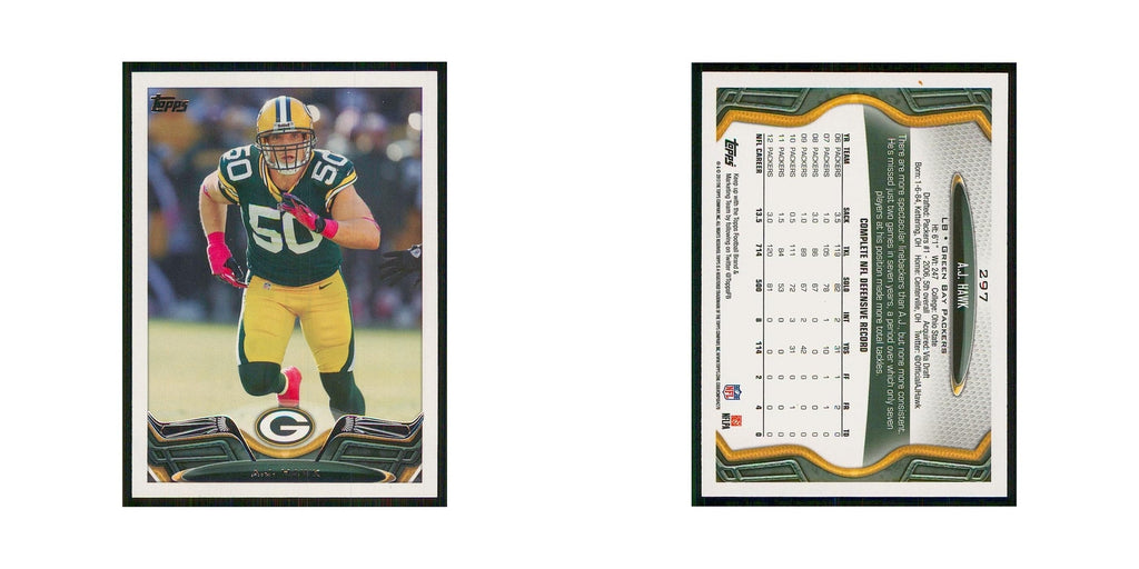 2013 Topps A.J. Hawk Packers #297