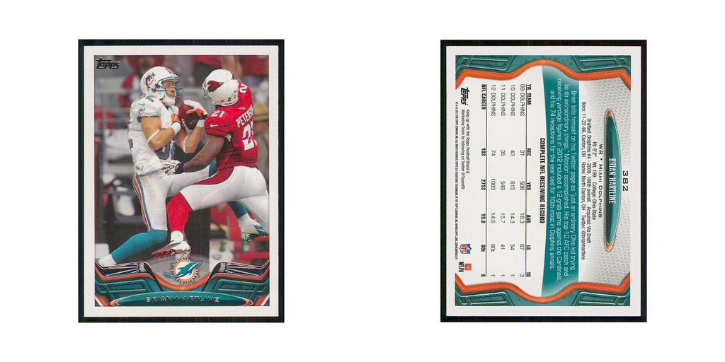2013 Topps Brian Hartline Dolphins #382