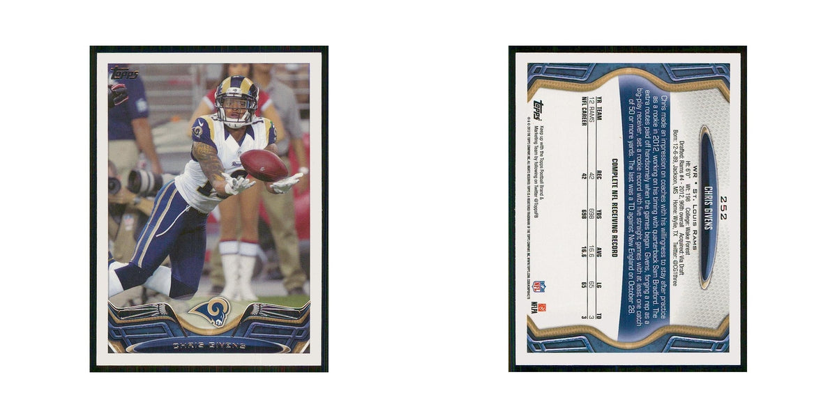 2013 Topps Chris Givens St. Louis Rams #252