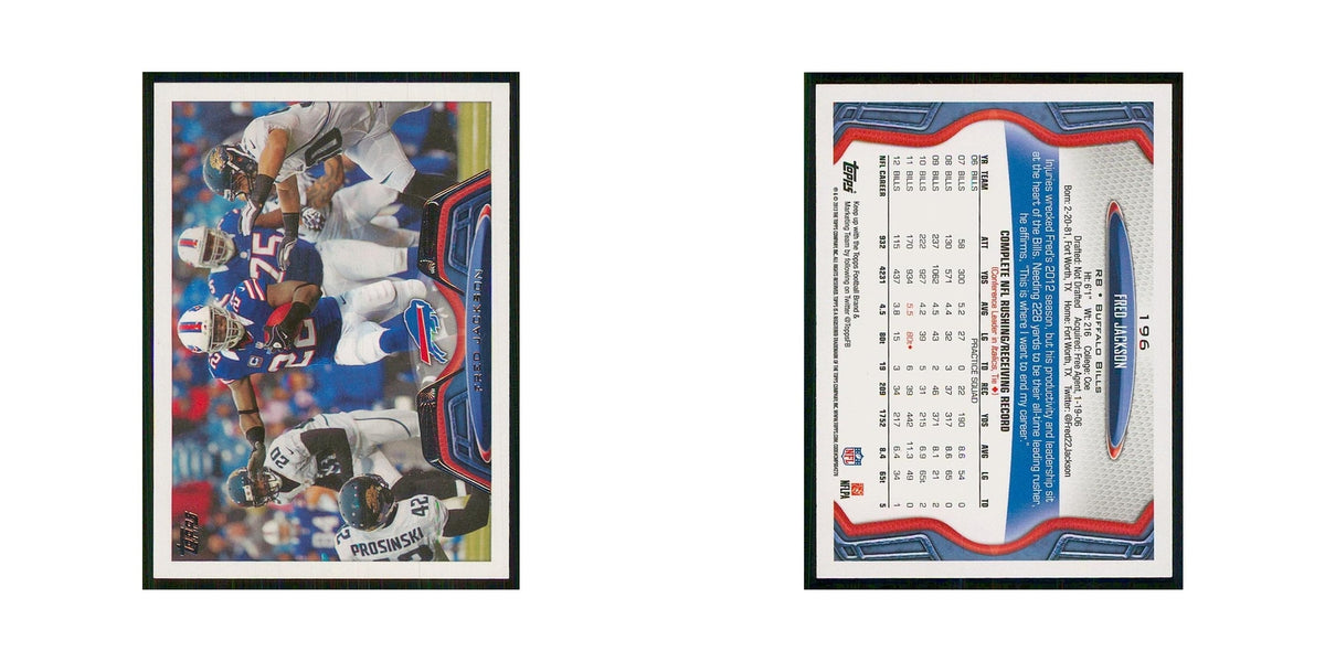 2013 Topps Fred Jackson Bills #196