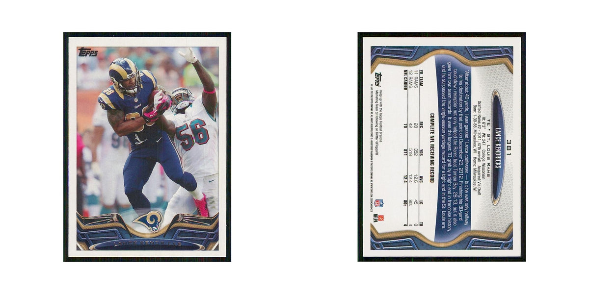 2013 Topps Lance Kendricks St. Louis Rams #381