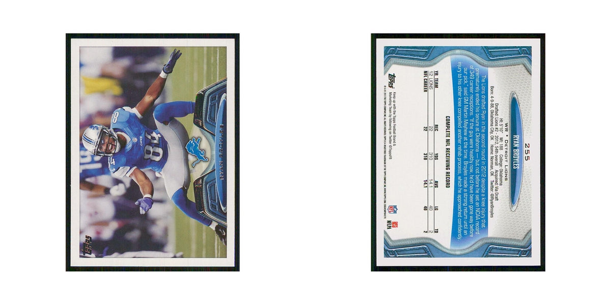 2013 Topps Ryan Broyles Lions #255