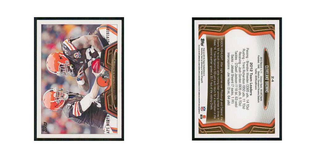 2013 Topps Cleveland Browns Browns #24