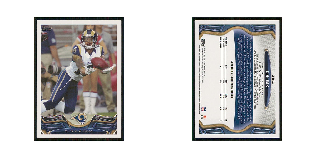 2013 Topps Chris Givens St. Louis Rams #252