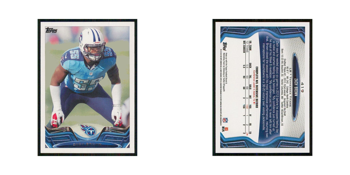 2013 Topps Zach Brown Titans #419