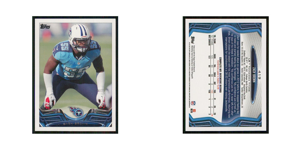 2013 Topps Zach Brown Titans #419