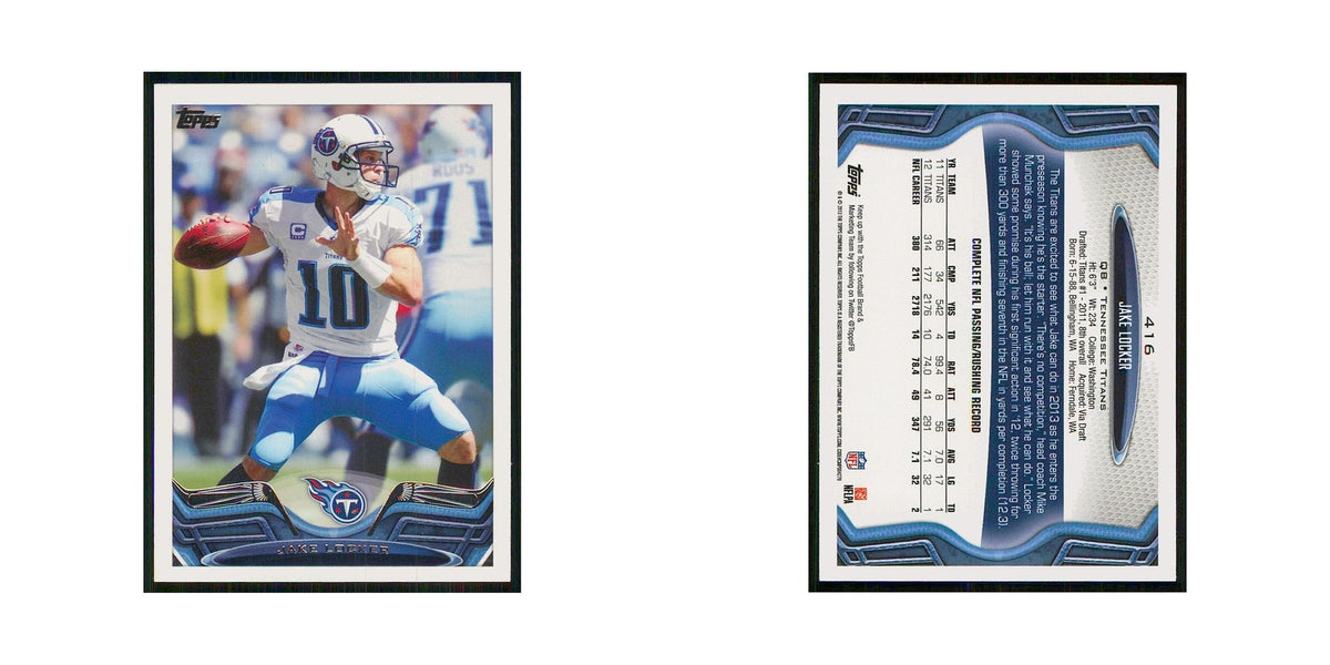 2013 Topps Jake Locker Titans #416