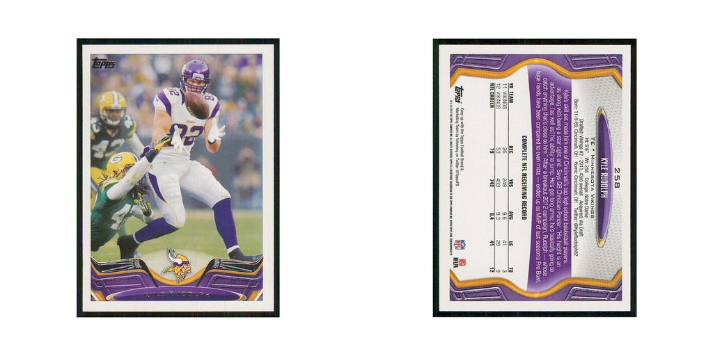 2013 Topps Kyle Rudolph Vikings #258