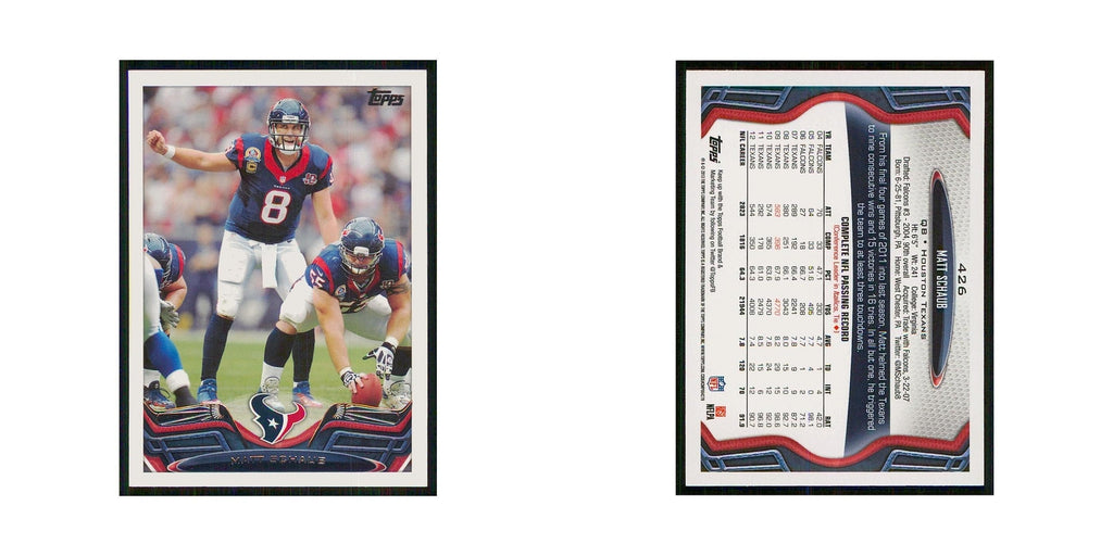 2013 Topps Matt Schaub Texans #426