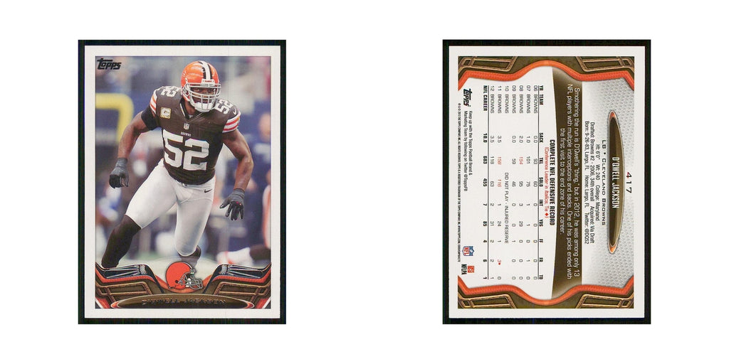 2013 Topps D'Qwell Jackson Browns #417