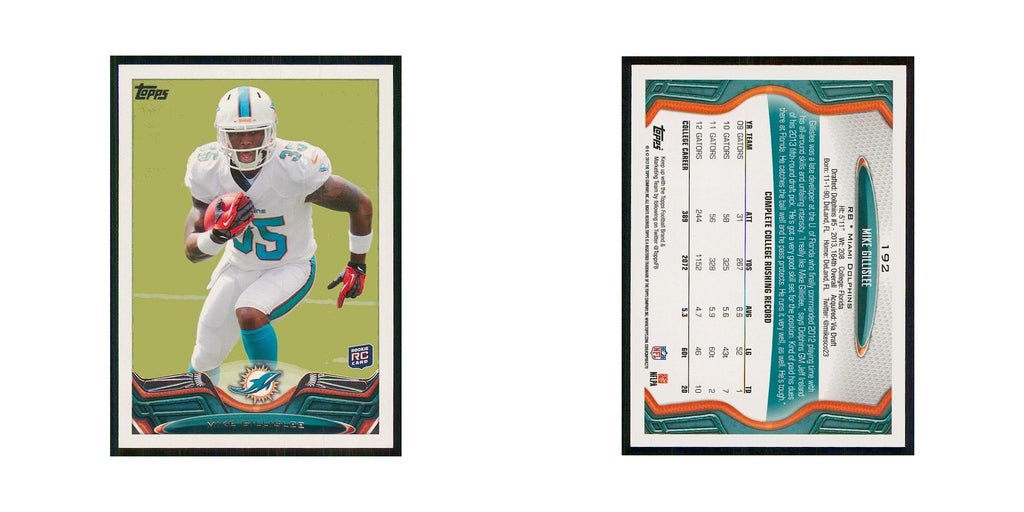 2013 Topps Mike Gillislee RC Dolphins #192
