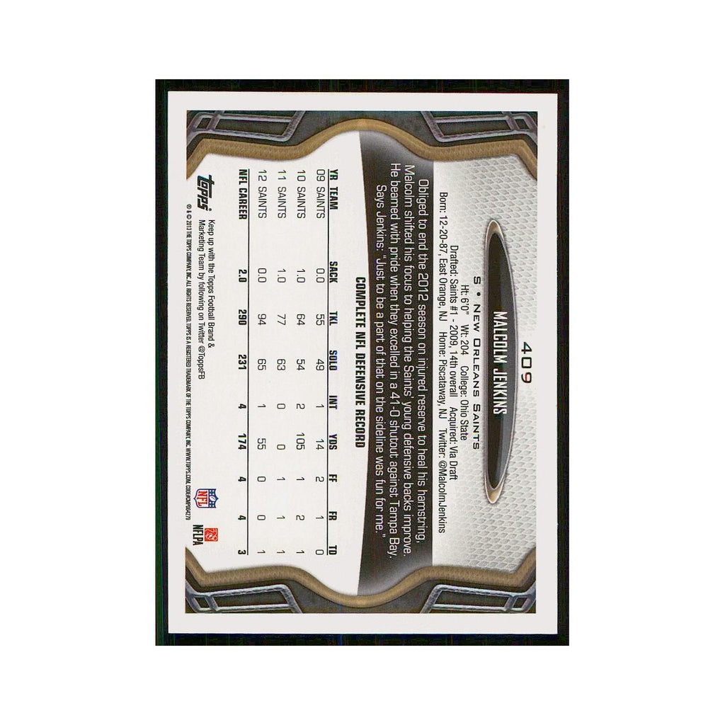 2013 Topps Malcolm Jenkins Saints #409