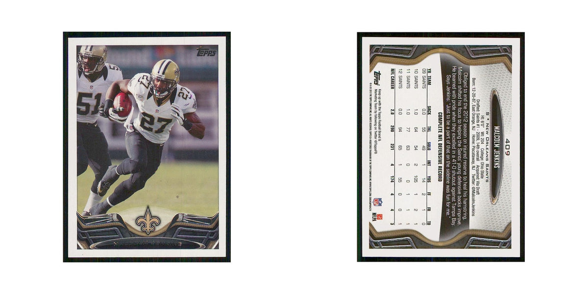 2013 Topps Malcolm Jenkins Saints #409