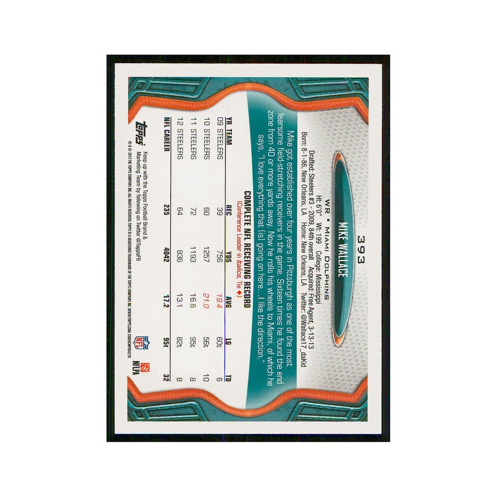 2013 Topps Mike Wallace Dolphins #393