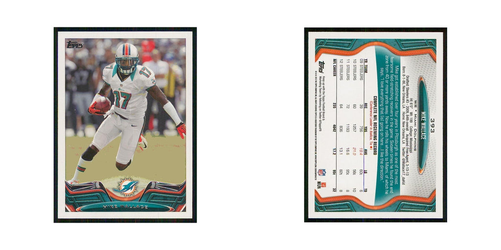2013 Topps Mike Wallace Dolphins #393