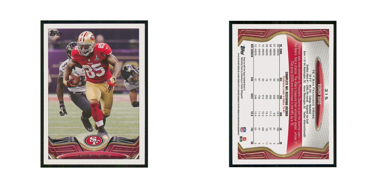 2013 Topps Vernon Davis 49ers #315