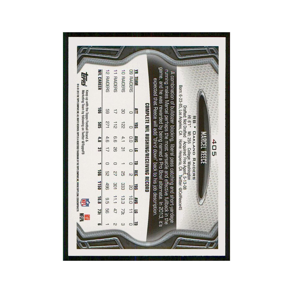 2013 Topps Marcel Reece Raiders #405