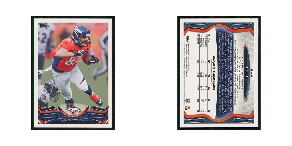 2013 Topps Eric Decker Broncos #203