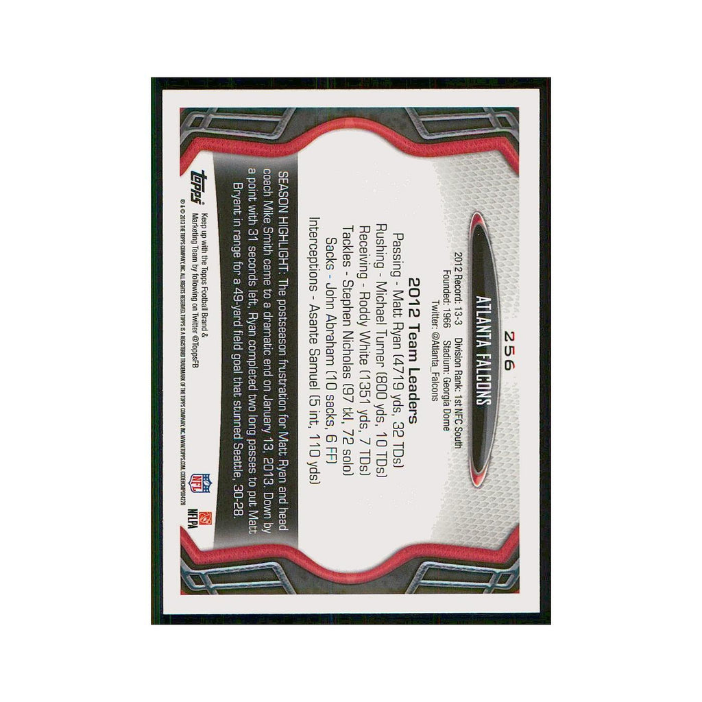 2013 Topps Atlanta Falcons Falcons #256