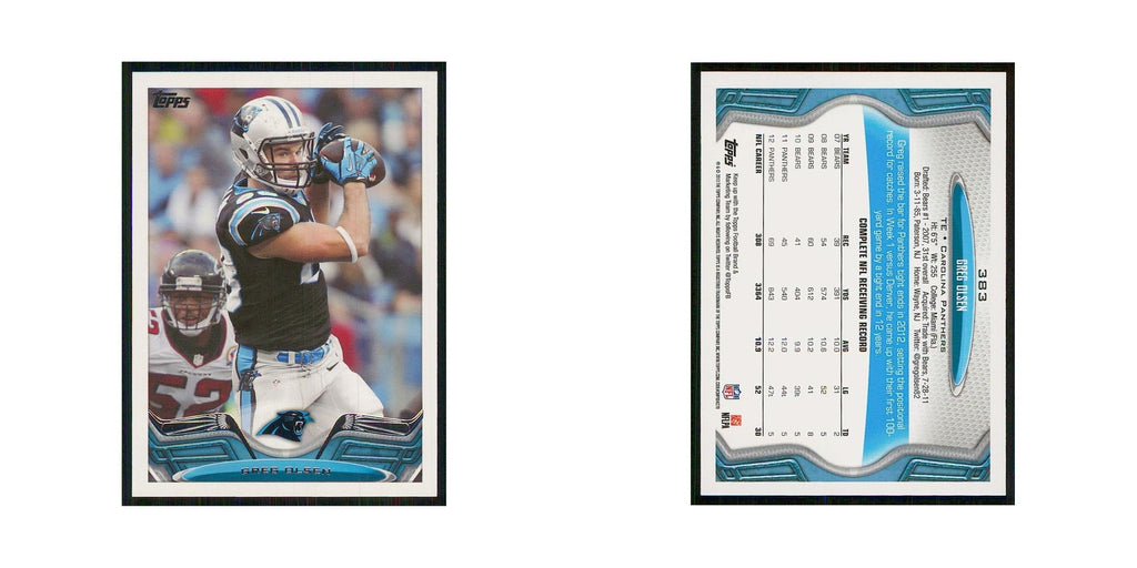 2013 Topps Greg Olsen Panthers #383
