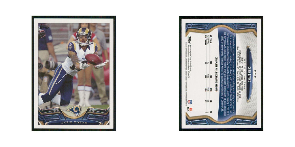 2013 Topps Chris Givens St. Louis Rams #252