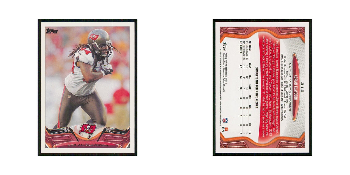 2013 Topps Adrian Clayborn Buccaneers #318