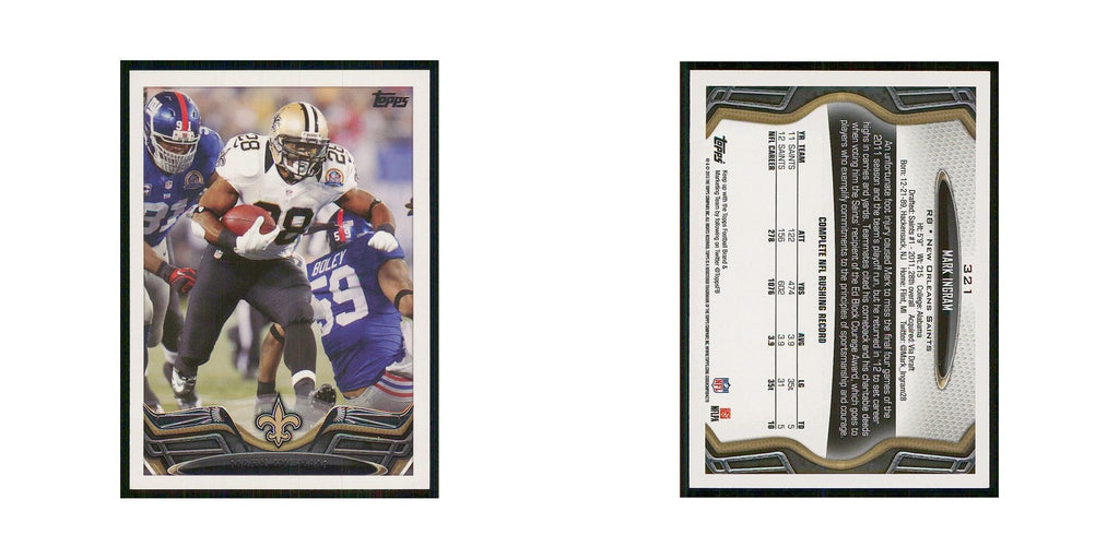 2013 Topps Mark Ingram Saints #321