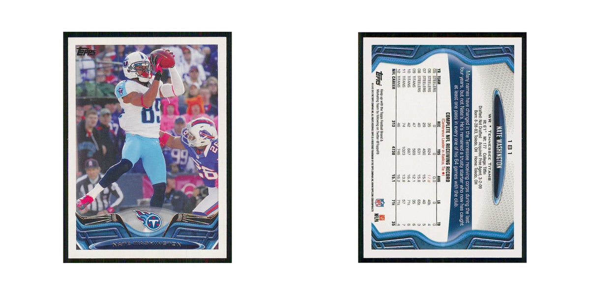 2013 Topps Nate Washington Titans #181