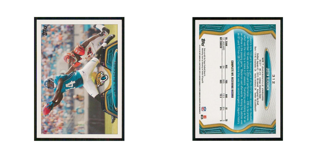 2013 Topps Justin Blackmon Jaguars #312