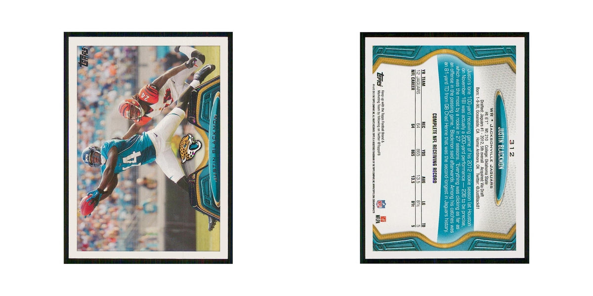 2013 Topps Justin Blackmon Jaguars #312
