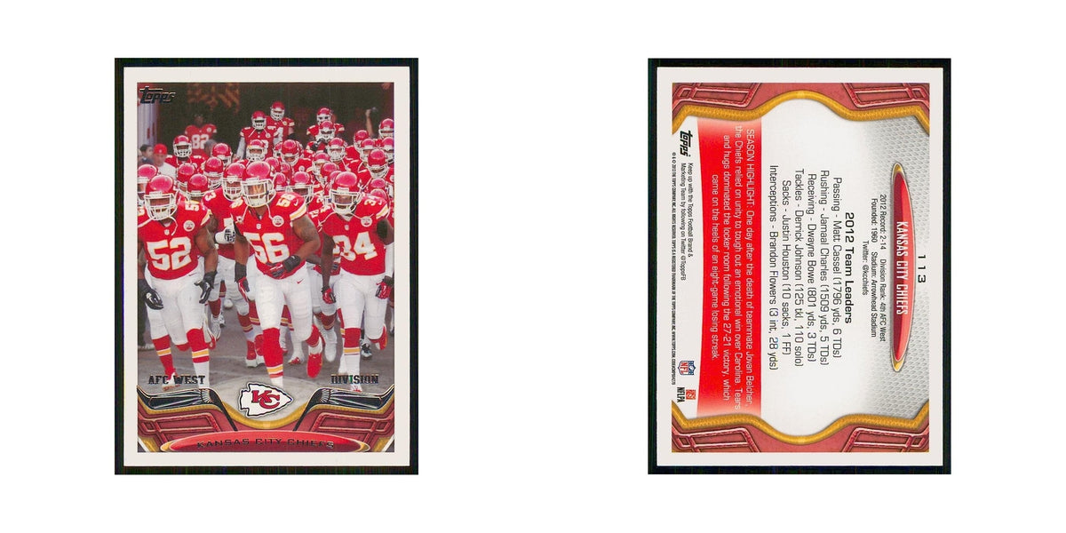 2013 Topps Kansas City Chiefs Chiefs #113