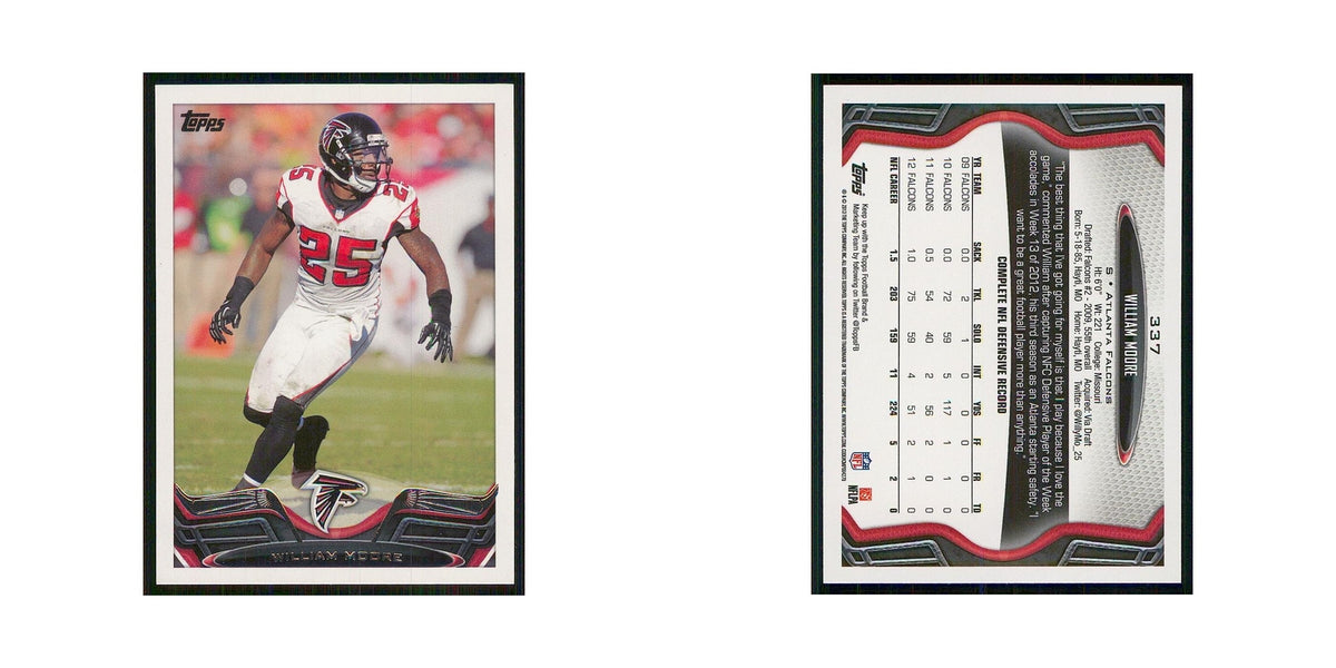 2013 Topps William Moore Falcons #337