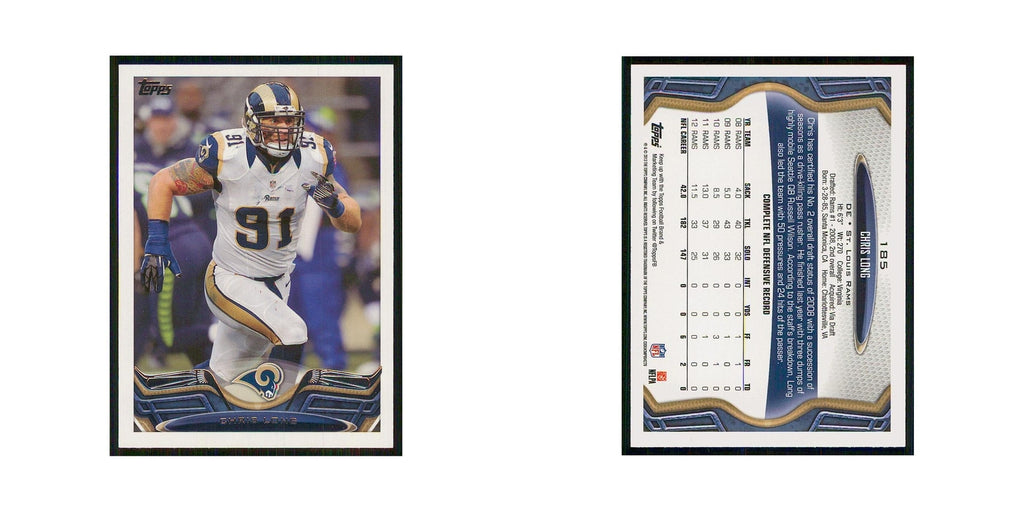 2013 Topps Chris Long St. Louis Rams #185