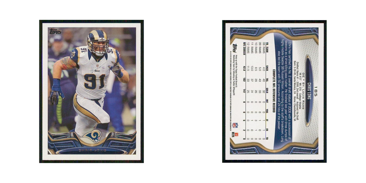 2013 Topps Chris Long St. Louis Rams #185