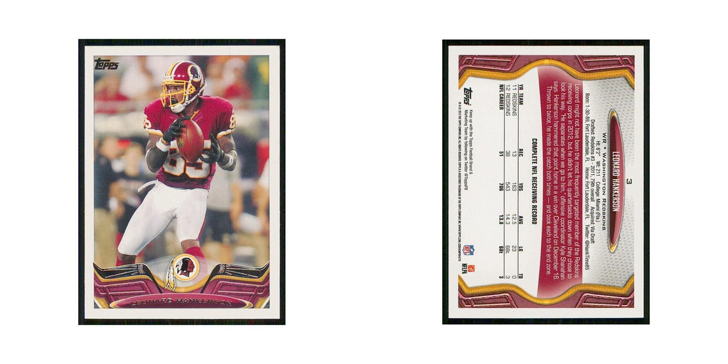 2013 Topps Leonard Hankerson Redskins #3