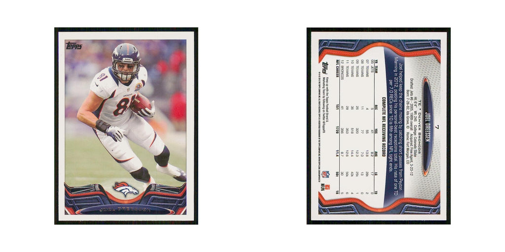 2013 Topps Joel Dreessen Broncos #7
