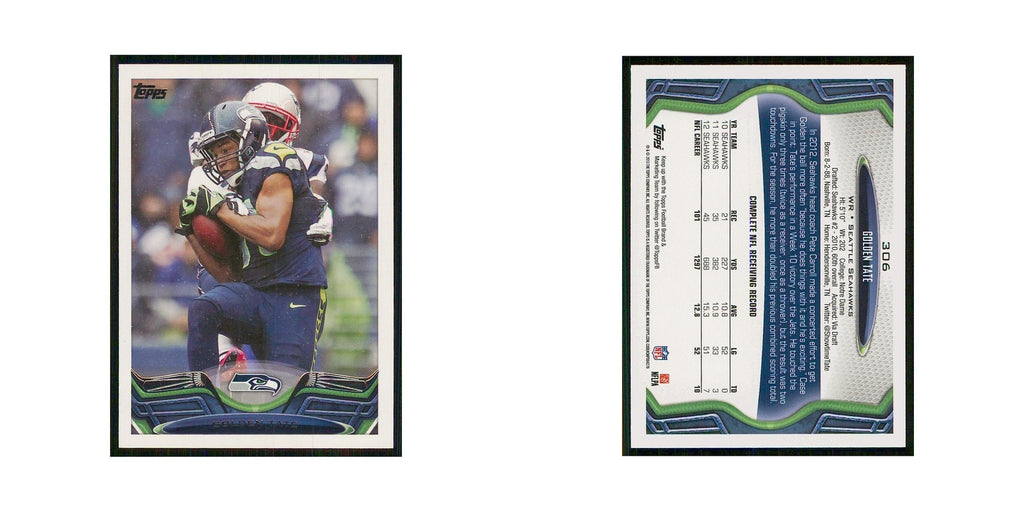 2013 Topps Golden Tate Seahawks #306