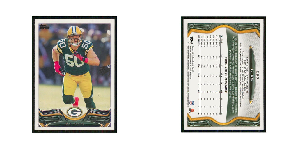 2013 Topps A.J. Hawk Packers #297