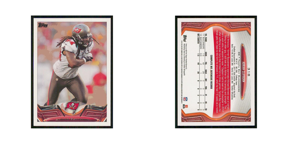 2013 Topps Adrian Clayborn Buccaneers #318