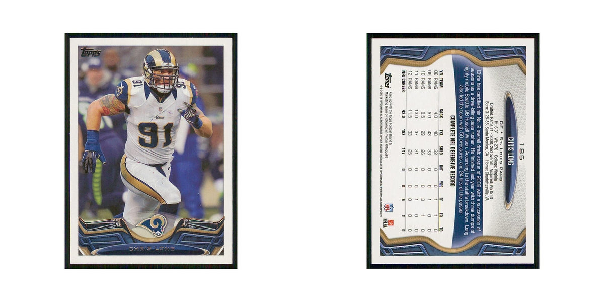 2013 Topps Chris Long St. Louis Rams #185