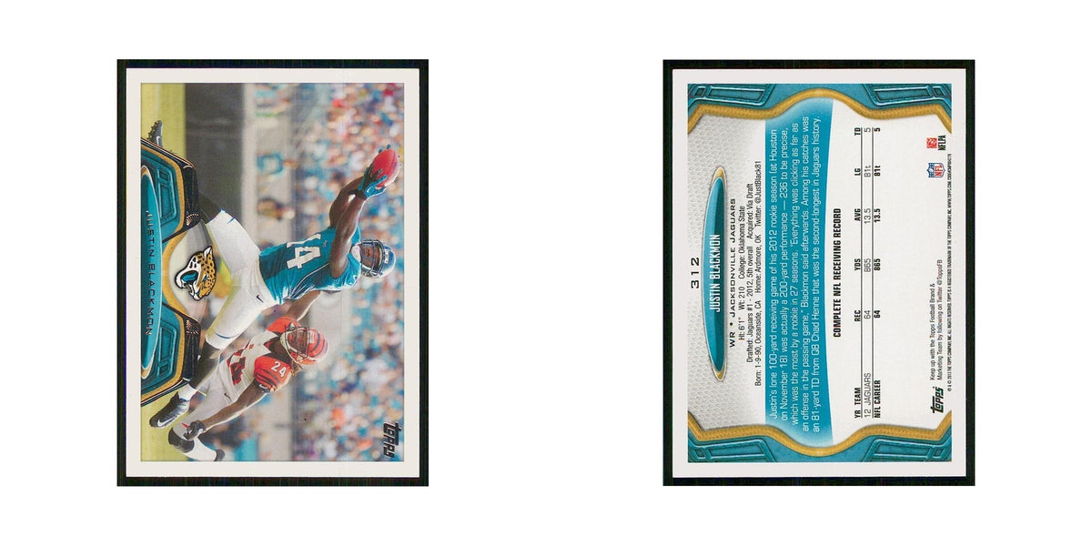 2013 Topps Justin Blackmon Jaguars #312