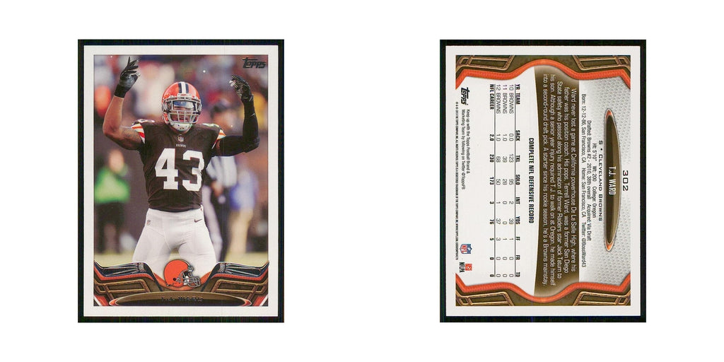 2013 Topps T.J. Ward Browns #302