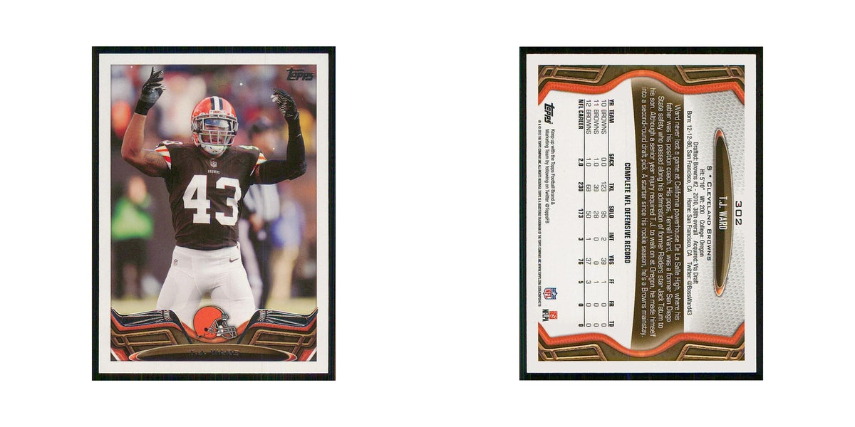 2013 Topps T.J. Ward Browns #302