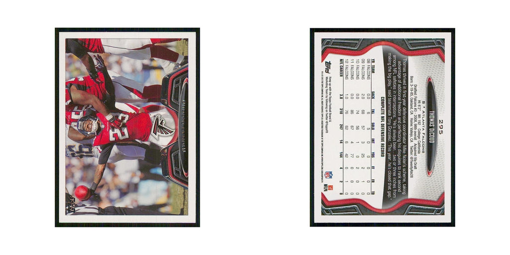 2013 Topps Thomas DeCoud Falcons #295
