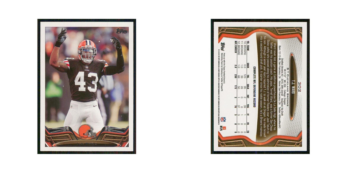 2013 Topps T.J. Ward Browns #302