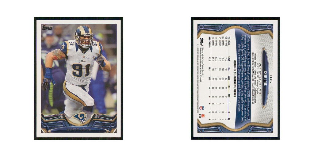 2013 Topps Chris Long St. Louis Rams #185