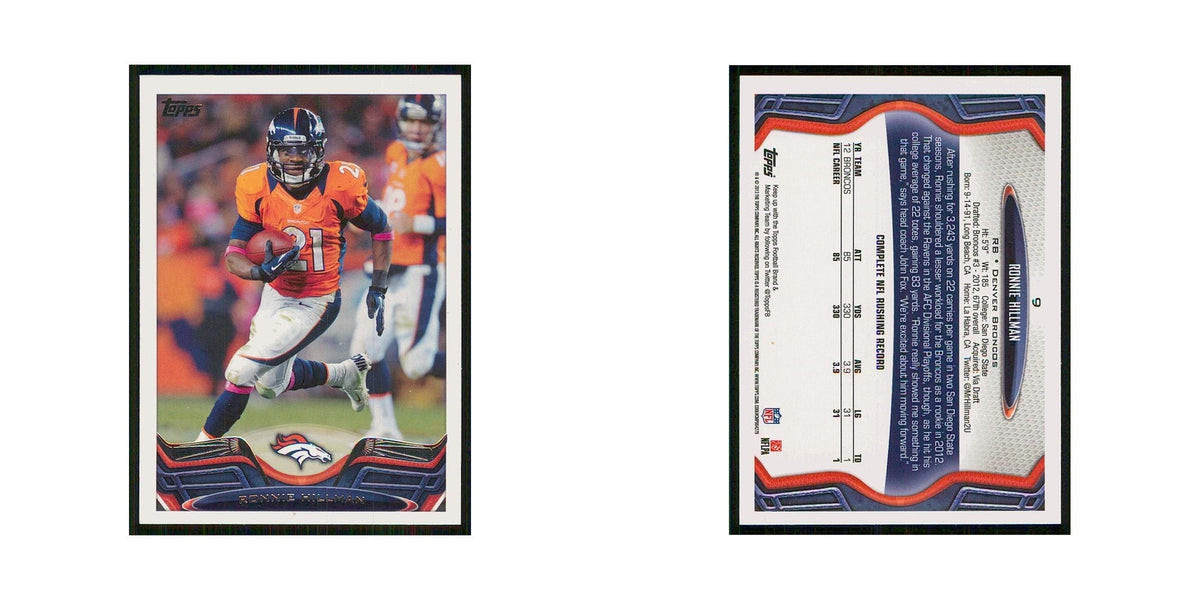 2013 Topps Ronnie Hillman Broncos #9