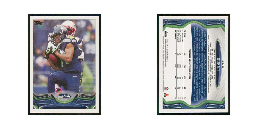 2013 Topps Golden Tate Seahawks #306